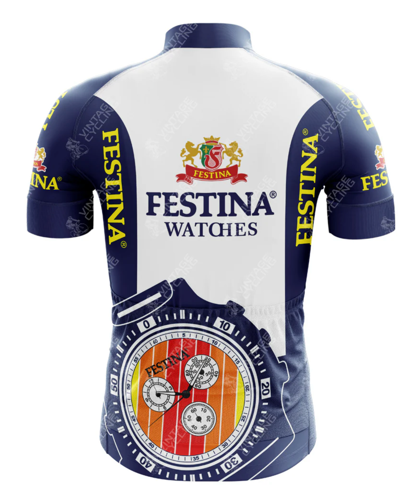 Maillot Classique Retro Cycling Festina (dos) - Vintage Cycling