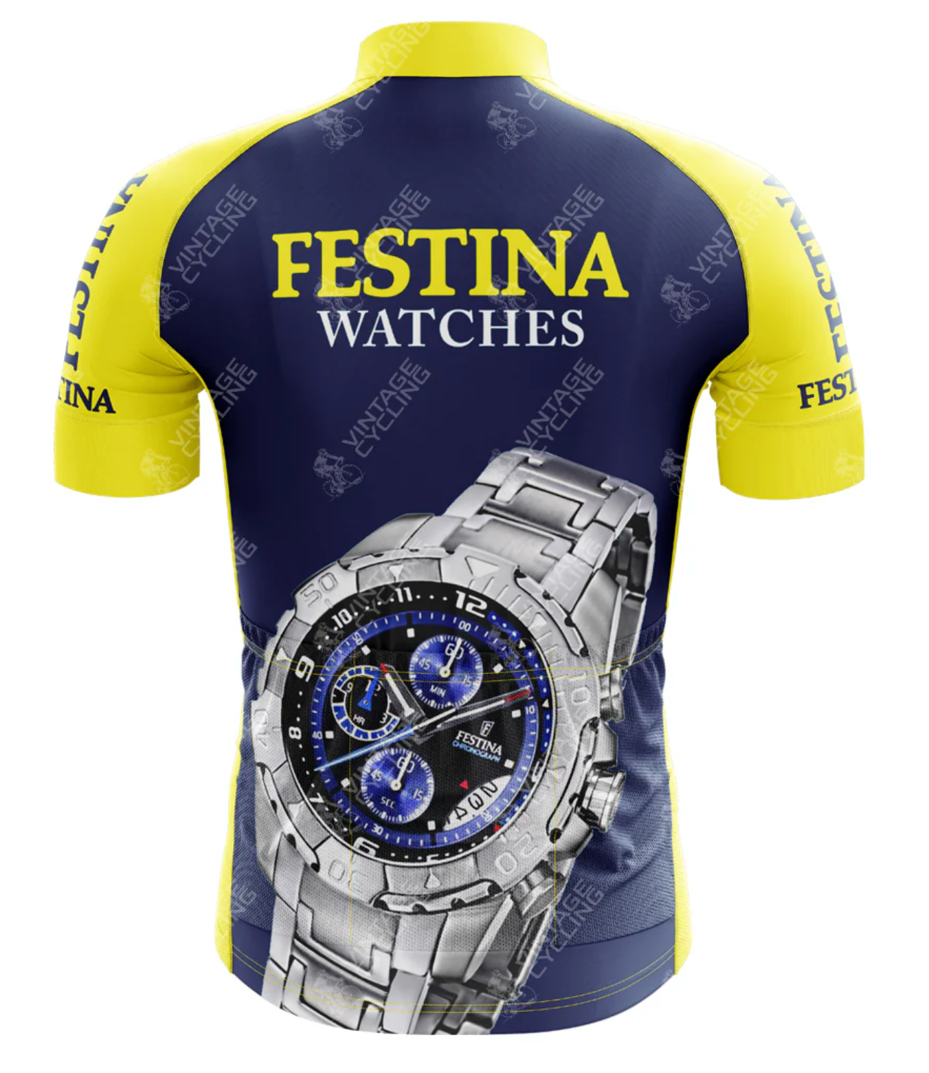 Maillot Classique Retro Cycling Festina (dos) - Vintage Cycling