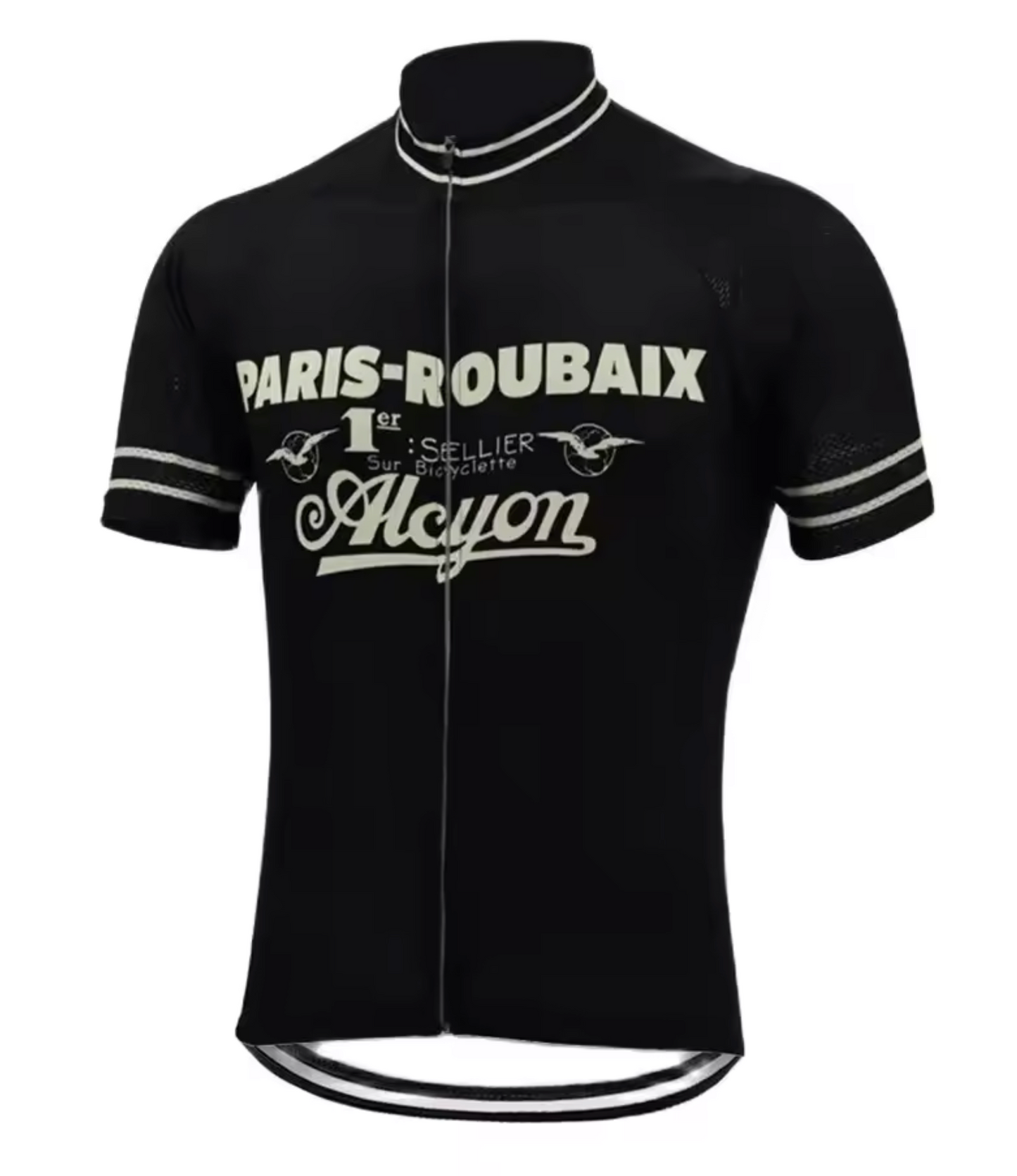 Maillot Cycliste Paris-Roubaix Noir - Vintage Cycling