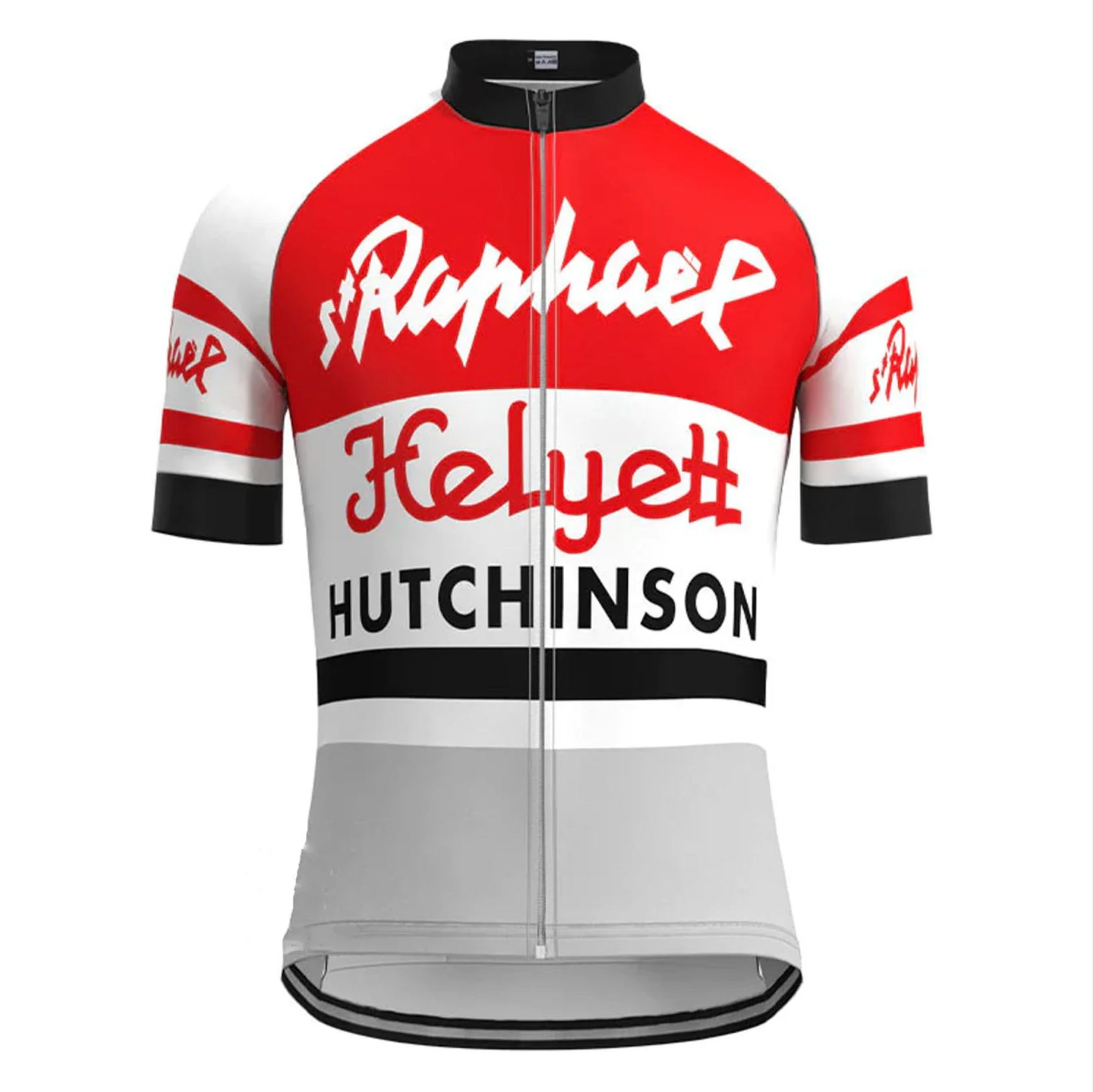 Maillot Cycliste Vintage Années 70 - Rouge Et Noir - Manches Courtes Taille M/L