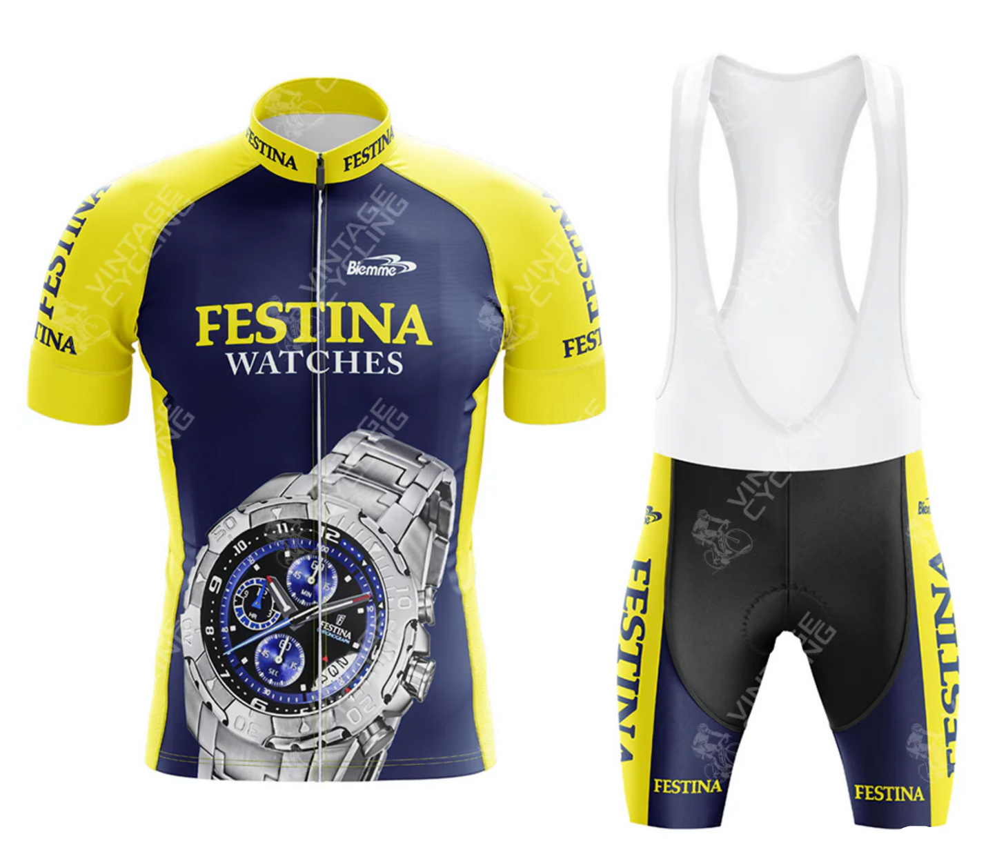 Maillot et Cuissard Classique Retro Cycling Festina - Vintage Cycling