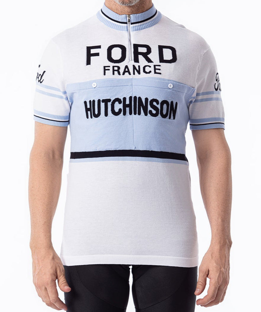 Maillot en Laine Classique Retro Cycling Ford Hutchinson - Vintage Cycling