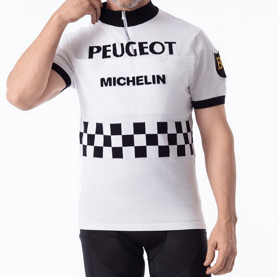 Maillot en Laine Classique Retro Cycling Peugeot - Vintage Cycling
