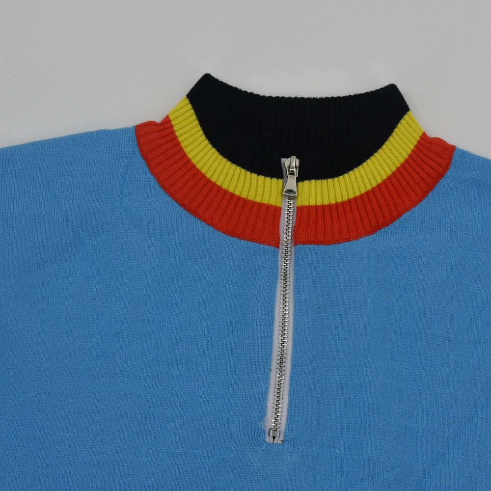 Maillot en Laine Classique Retro Cyclisme Belgique - Vintage Cycling