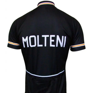 Maillot Classique Retro Cycling Molteni Noir - Vintage Cycling