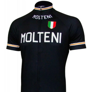 Maillot Classique Retro Cycling Molteni Noir - Vintage Cycling