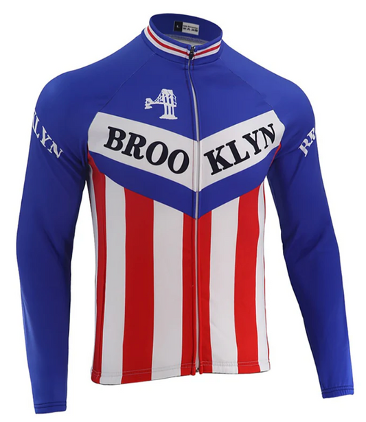 Maillot Cycliste Vintage Brooklyn Manches Longues