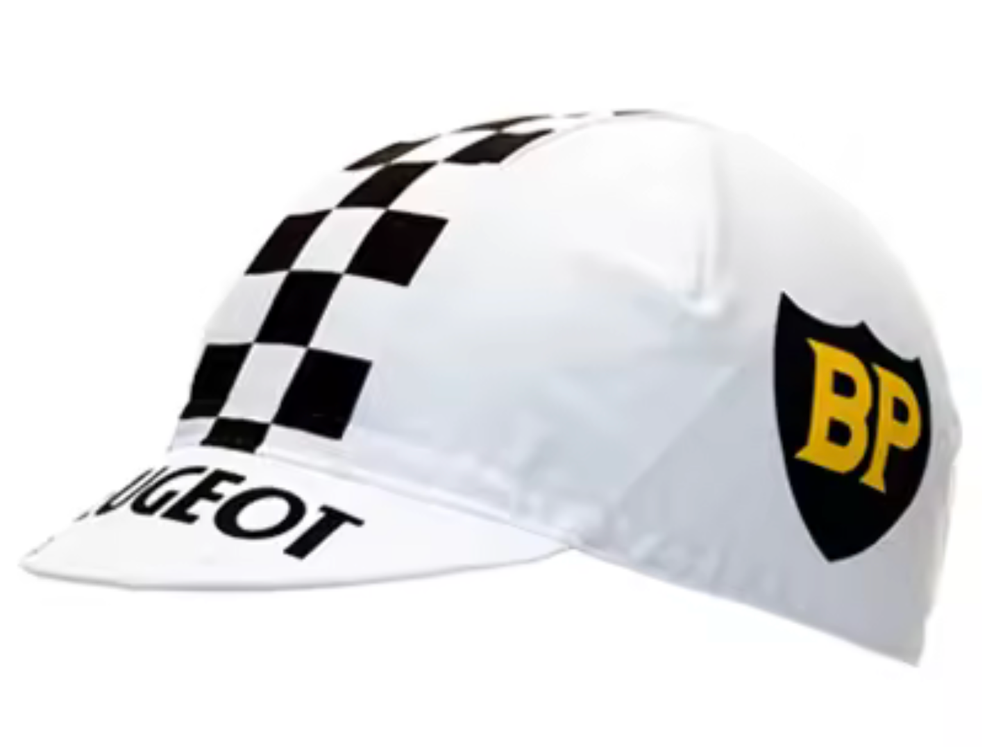 Casquette classique vintage cycliste - PEUGEOT BP Blanc - Vintage Cycling