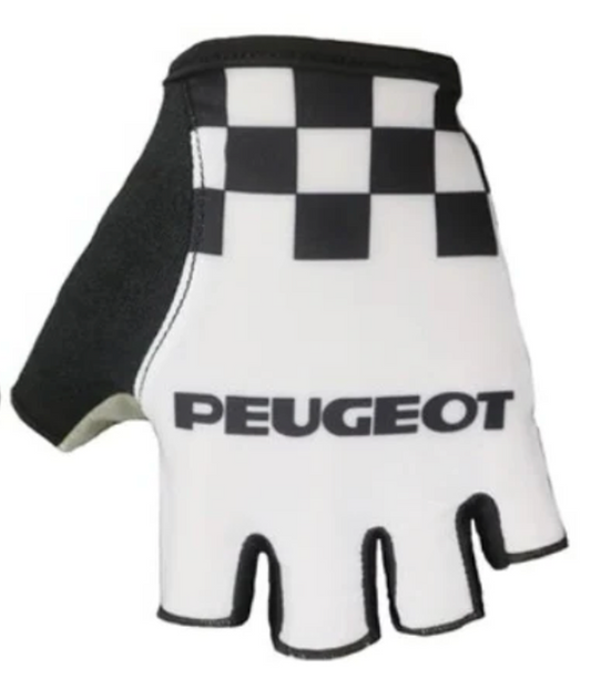 Gants Classique Retro Cycling Peugeot Blanc - Vintage Cycling