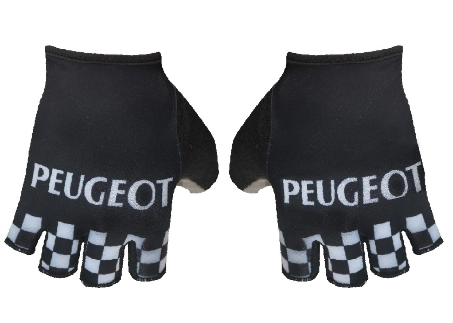 Gants Classique Retro Cycling Peugeot Noir - Vintage Cycling