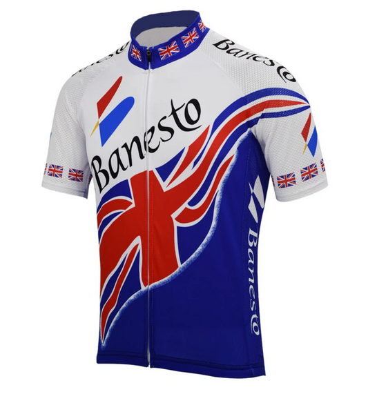 Maillot Classique Vintage Banesto - Champion de Grande Bretagne - Vintage Cycling