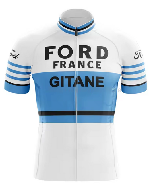 Maillot Classique Vintage Ford France Gitane - Vintage Cycling
