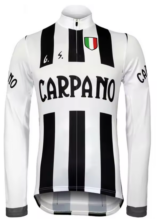 Maillot Cycliste Vintage GS Carpano Manches Longues Doublé - Vintage Cycling