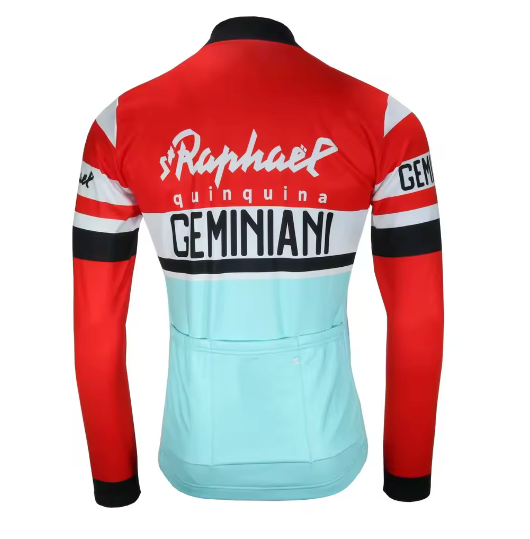 Maillot Classique Vintage Geminiani Manches Longues Doublé (dos) - Vintage Cycling