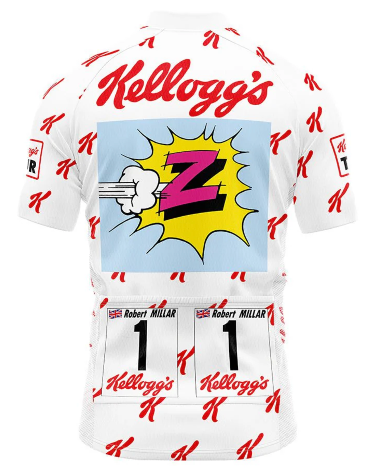 Maillot Classique Vintage Kellogg's (dos) - Vintage Cycling