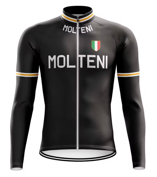 Maillot Classique Vintage Molteni Manches Longues - Vintage Cycling