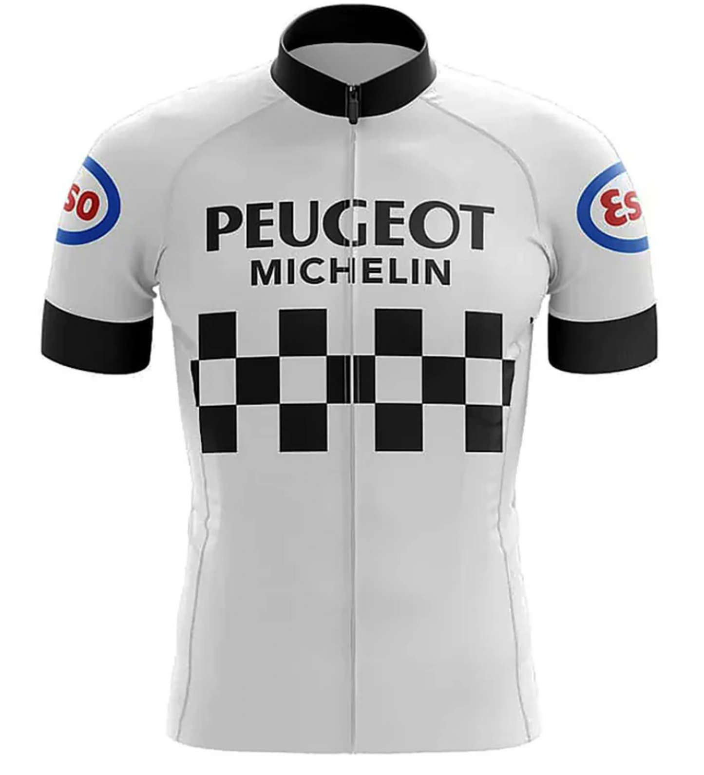 Maillot Classique Vintage Peugeot ESSO - Vintage Cycling