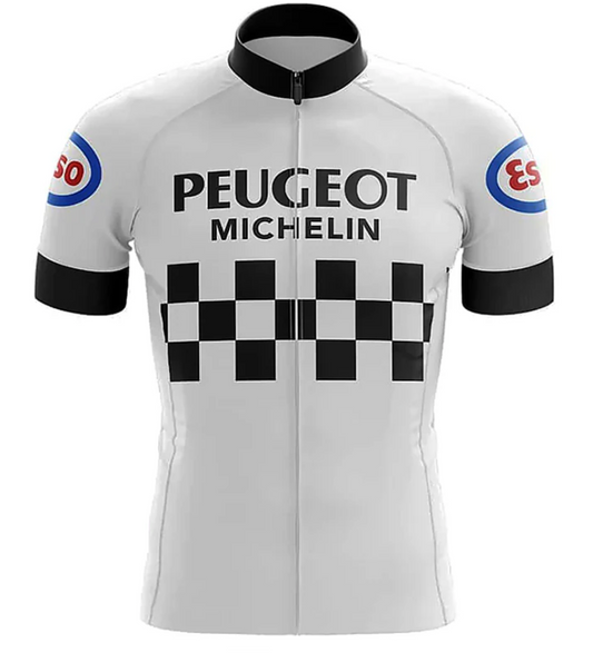 Maillot Classique Vintage Peugeot ESSO - Vintage Cycling