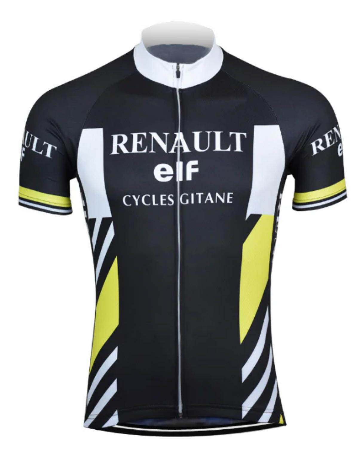 Maillot Classique Vintage Renault Elf Noir - Vintage Cycling
