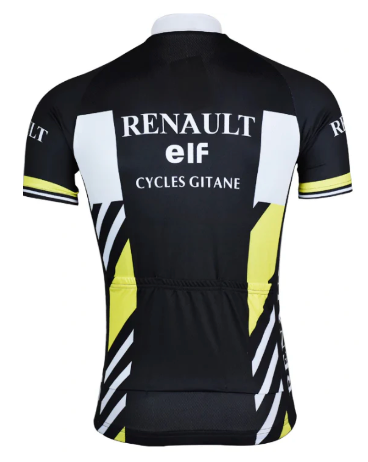 Maillot Classique Vintage Renault Elf Noir (dos) - Vintage Cycling