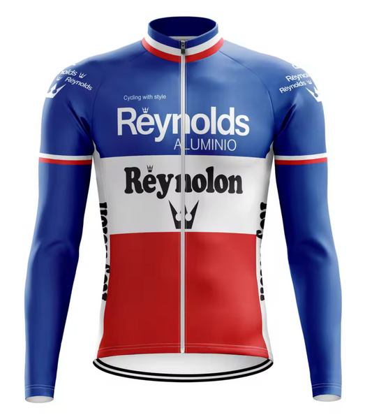 Maillot Classique Vintage Reynolds Manches Longues - Vintage Cycling