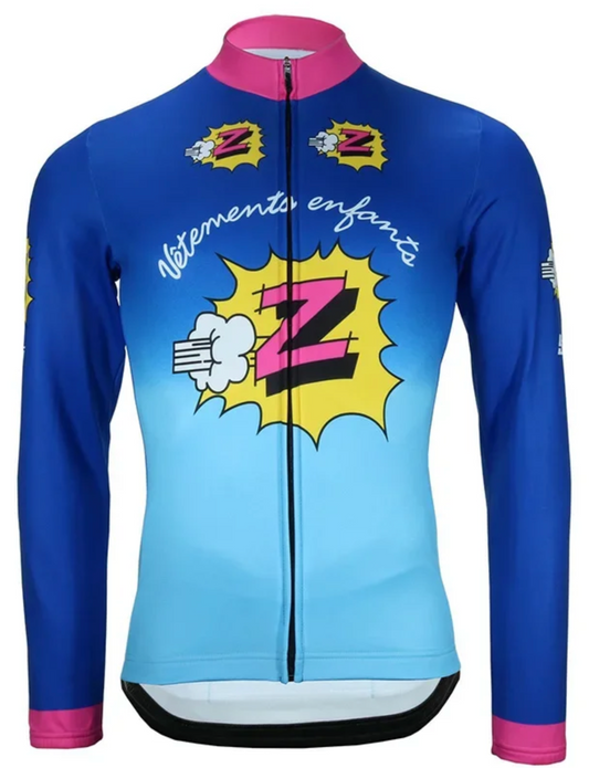 Maillot Classique Vintage Z Manches Longues Doublé - Vintage Cycling
