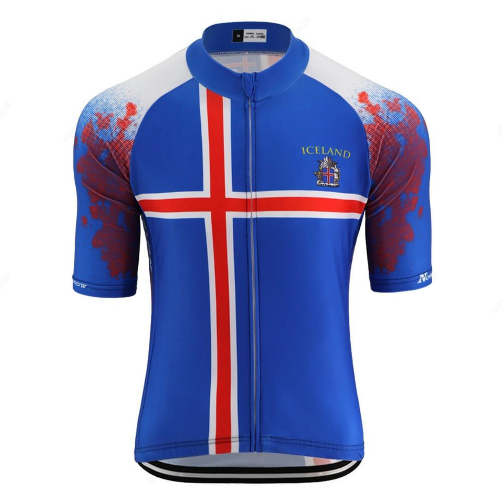 Maillot Cycliste Islande Bleu - Vintage Cycling