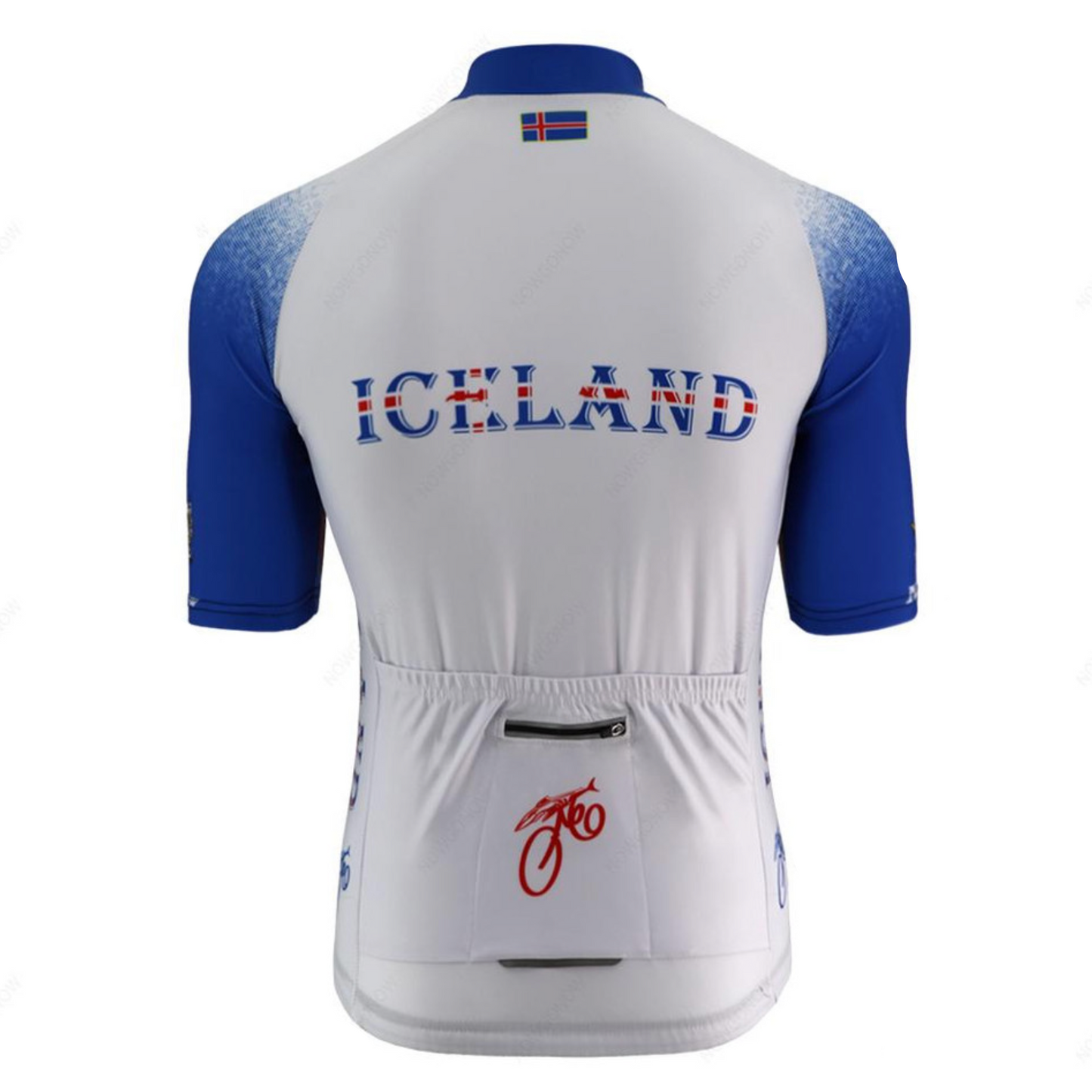 Maillot Cycliste Islande  (dos) - Vintage Cycling