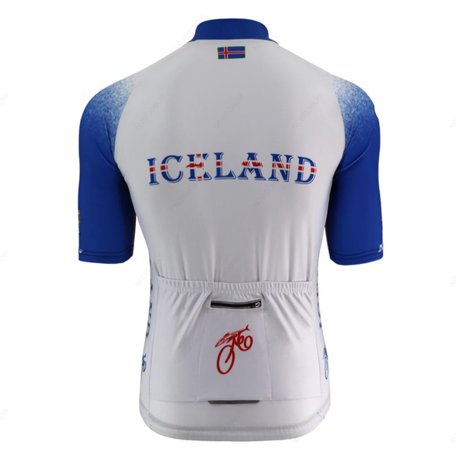 Maillot Cycliste Islande  (dos) - Vintage Cycling