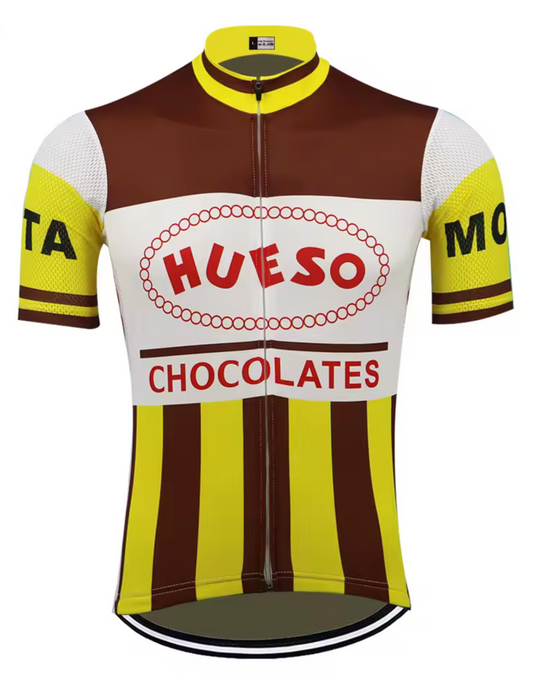 Maillot Cycliste Vintage Hueso Chocolates - Vintage Cycling