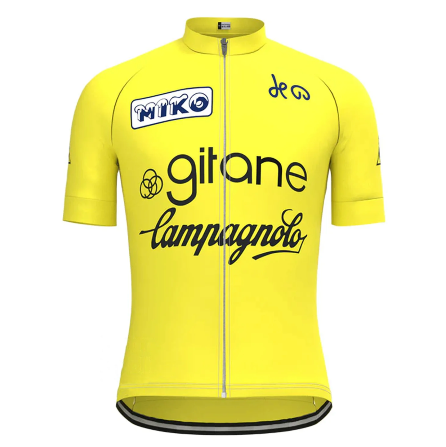 Maillot Cycliste Vintage Miko-Gitane-Campagnolo Jaune 1976 - Vintage Cycling