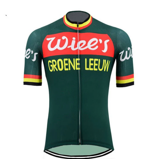 Maillot Cycliste Vintage Wiels–Groene Leeuw - Vintage Cycling