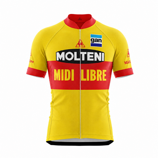 Maillot Vintage Classique Molteni Eddy Merckx Midi Libre 1971 - Vintage Cycling