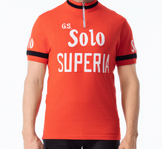 Maillot en Laine Classique Retro Cycling Solo Superia - Vintage Cycling