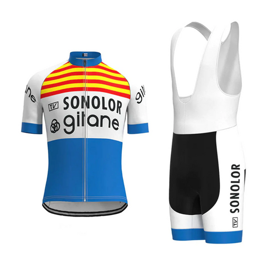 Maillot et Cuissard Cycliste Vintage Sonolor Gitane- Vintage Cycling