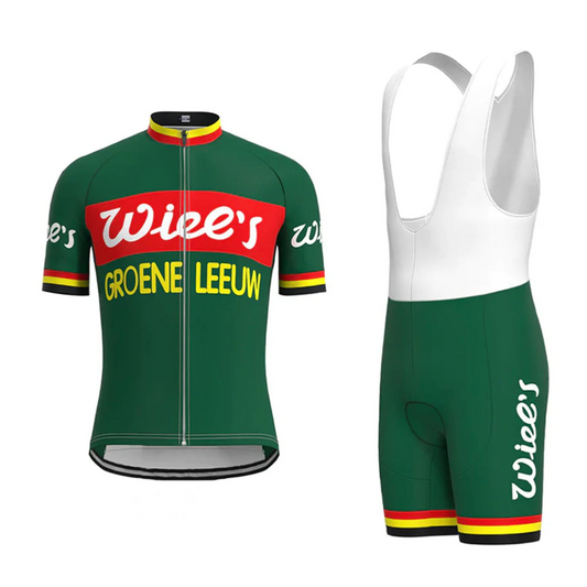 Maillot et Cuissard Cycliste Vintage Wiels–Groene Leeuw - Vintage Cycling