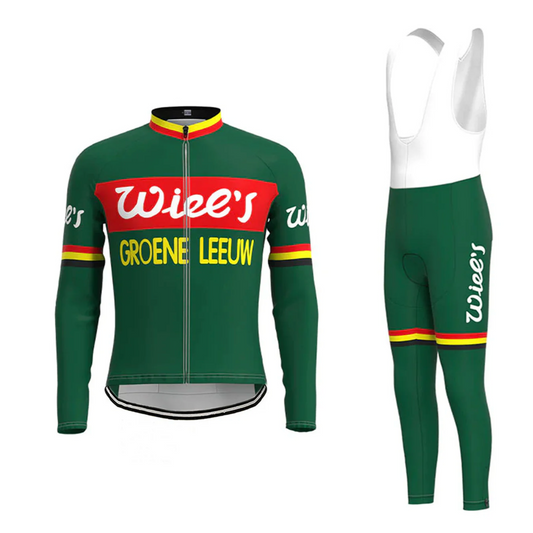 Maillot et Cuissard Long Cycliste Vintage Wiels-Groene Leeuw - Vintage Cycling