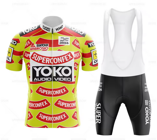 Maillot et cuissard Cycliste Vintage Yoko Superconfex