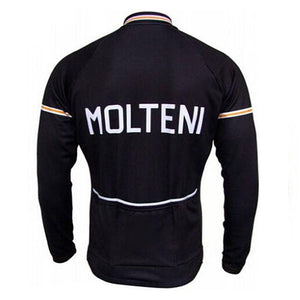 Maillot Classique Vintage Molteni Manches Longues Doublé - Vintage Cycling