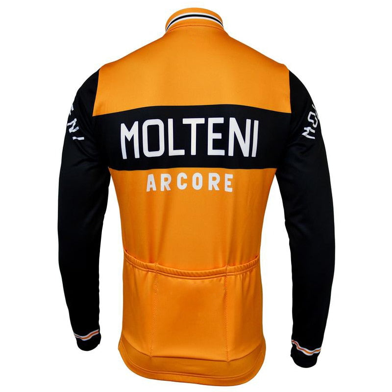 Maillot Classique Vintage Molteni Manches Longues Doublé - Vintage Cycling