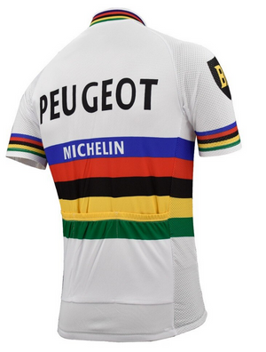 Maillot Vintage Classique Peugeot Michelin - Vintage Cycling