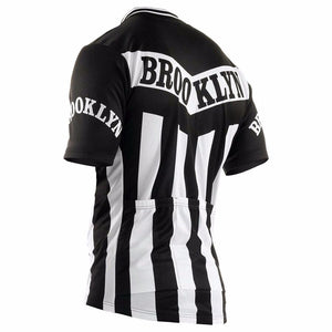 Maillot Classique Retro Brooklyn Noir / Vert / Bleu - Vintage Cycling