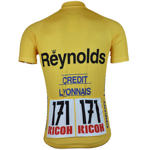 Maillot Classique Reynolds Jaune - Vintage Cycling