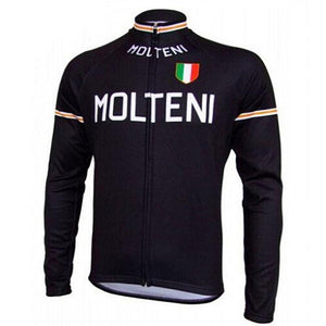 Maillot Classique Vintage Molteni Manches Longues Doublé - Vintage Cycling