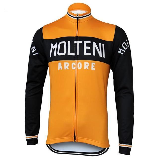 Maillot Classique Vintage Molteni Manches Longues Doublé - Vintage Cycling