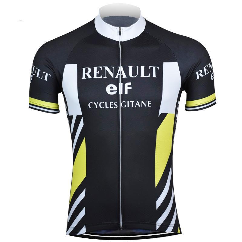 Maillot Classique Retro Renault ELF Noir - Vintage Cycling