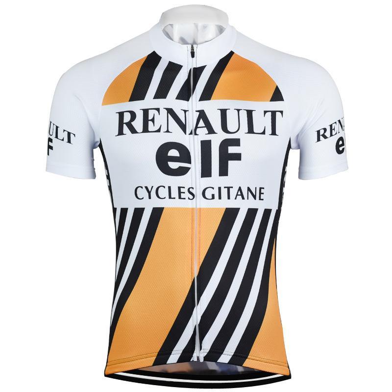 Maillot Classique Retro Renault ELF Orange - Vintage Cycling