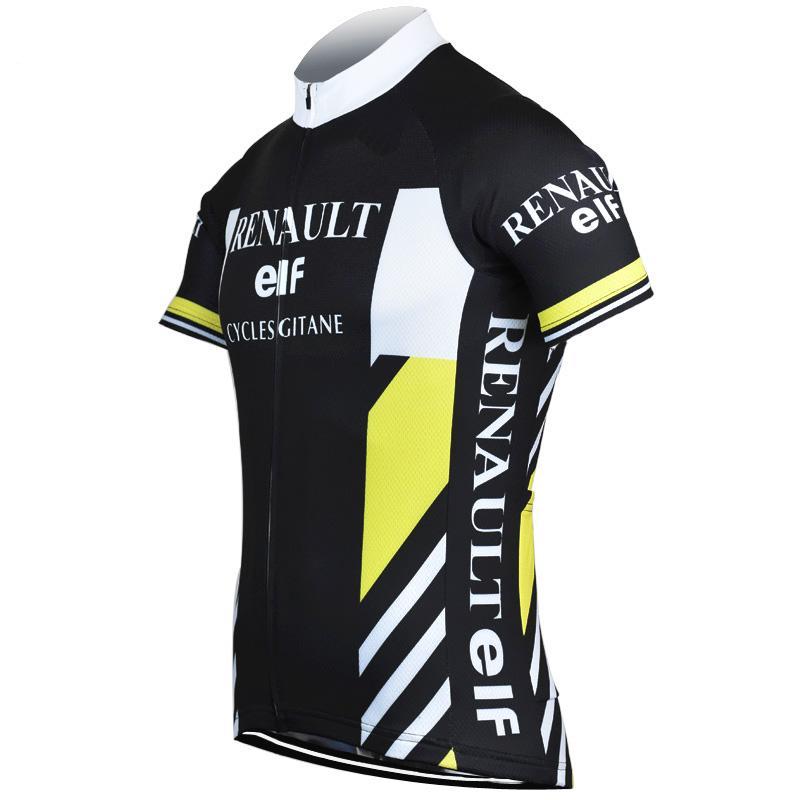 Maillot Classique Retro Renault ELF Noir - Vintage Cycling