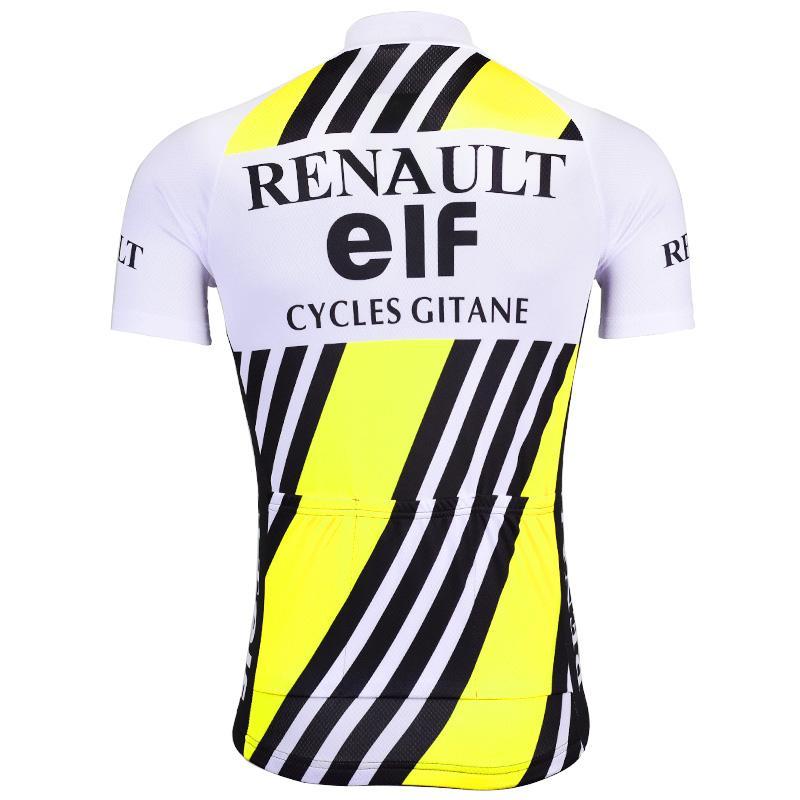 Maillot Classique Retro Renault ELF Jaune - Vintage Cycling