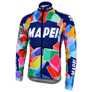 Maillot Classique Vintage Mapei Manches Longues Doublé - Vintage Cycling